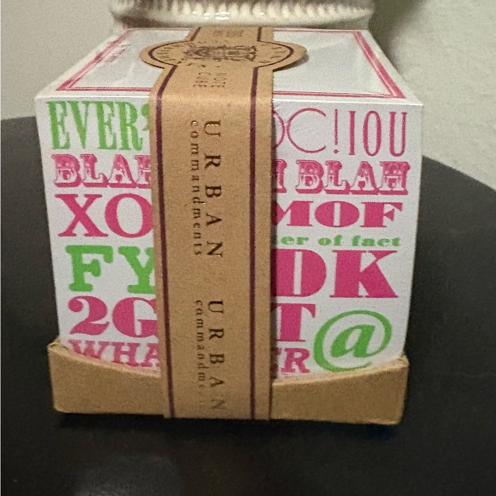 By The Way 3.5” note cube by Urban Commandments